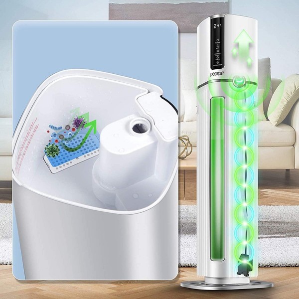 Humidifiers by pasapair Ultrasonic Humidifier 8L large capacity for 550 ft² room 2.11Gal Top Filling Cool Mist 3-IN-1 Essential Oil Tray Auto Shut-Off Quiet Operation Remote Control Night