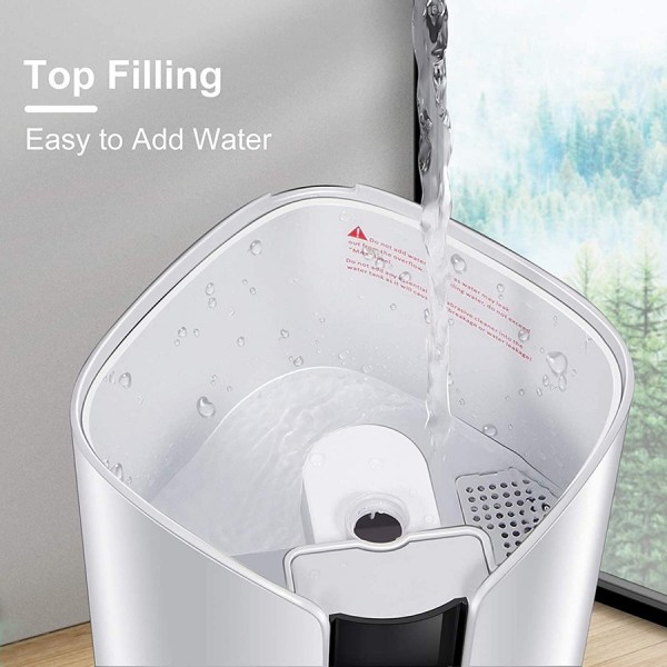 Humidifiers by pasapair Ultrasonic Humidifier 8L large capacity for 550 ft² room 2.11Gal Top Filling Cool Mist 3-IN-1 Essential Oil Tray Auto Shut-Off Quiet Operation Remote Control Night