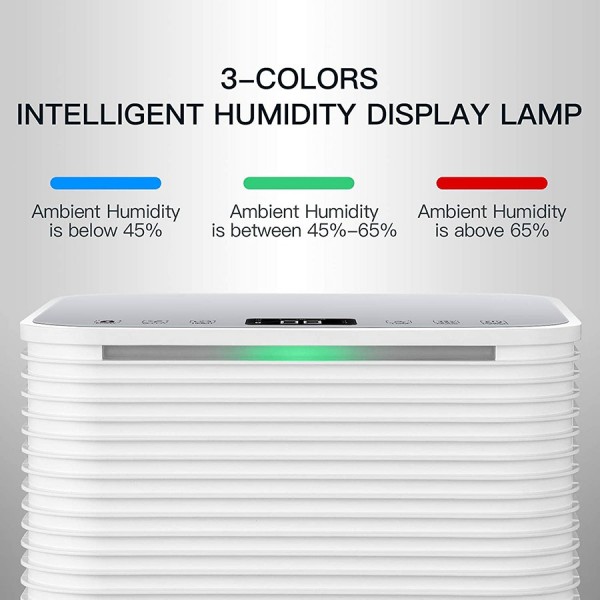 Pasapair 12L/24H electronic dehumidifier ，2L water tank