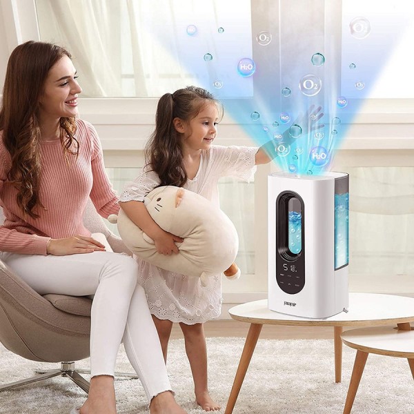 Humidifiers pasapair Ultrasonic Humidifier, 3500ml Top Fill with Cool Mist for Large Room Bedroom Office, Auto Shut-Off, Sleep Mode, Whisper-Quiet Operation for Babies, Touch Remote Control